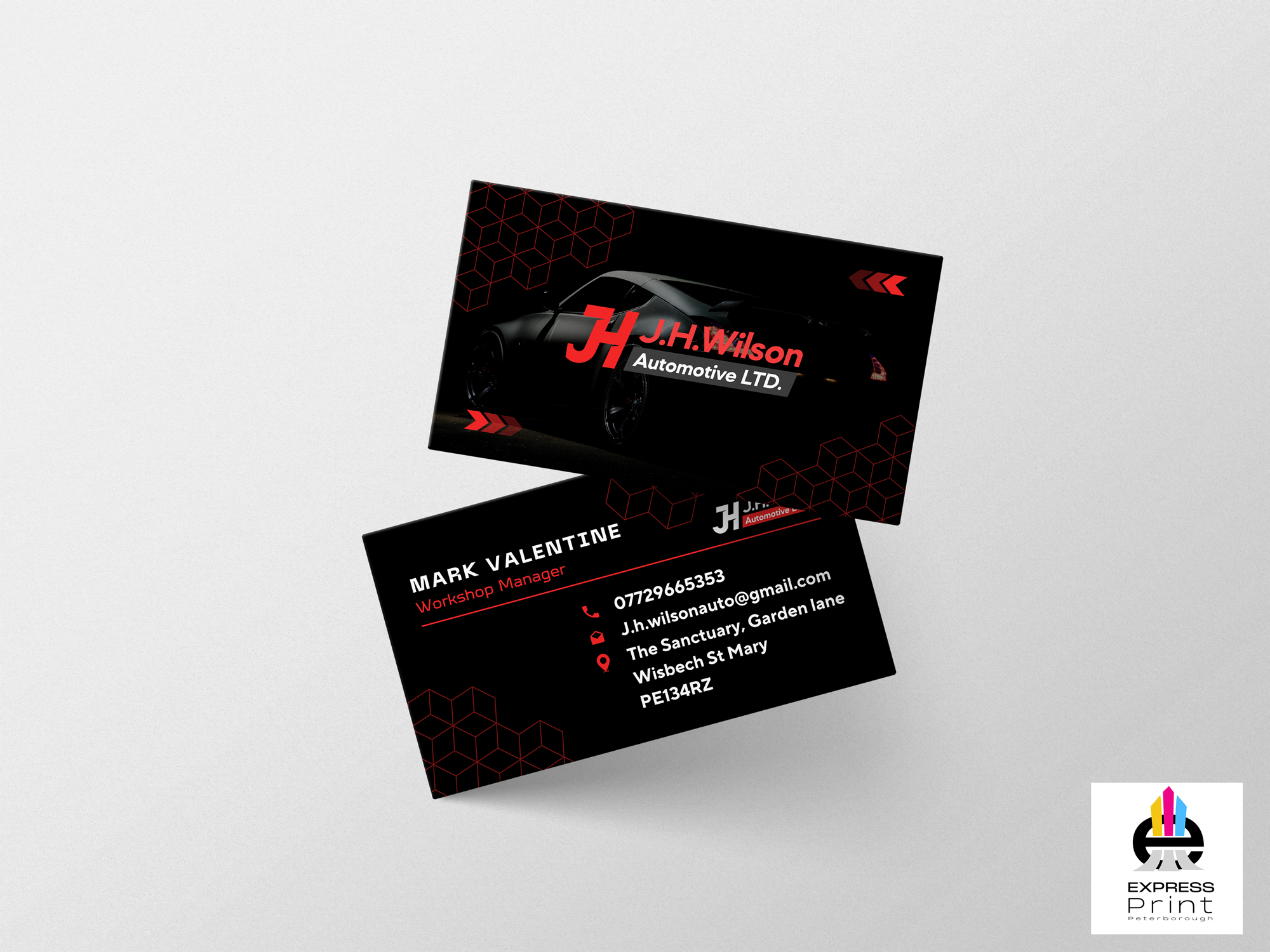 Elegant Matte Business Card Design Peterborough