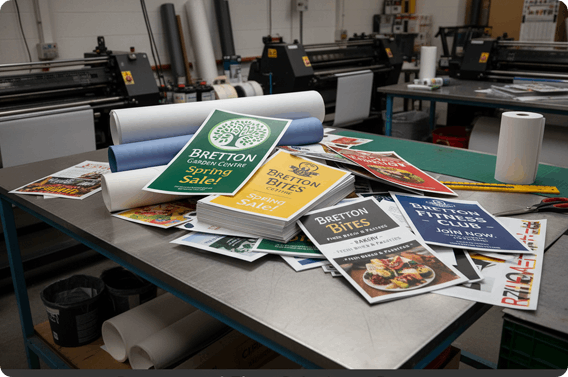 banner and flyer printing Bretton
