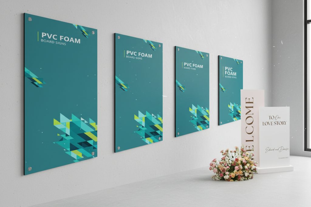 Foam board printing for indoor signage in Peterborough